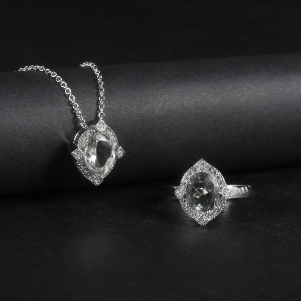 Colorful green amethyst necklace-OL0001P - 图片 4