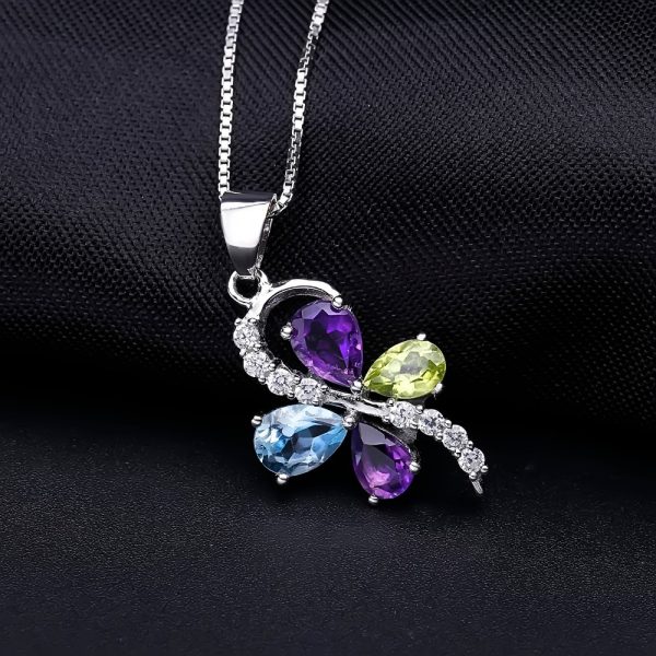 Gemstone Necklace-F0333P - 图片 4