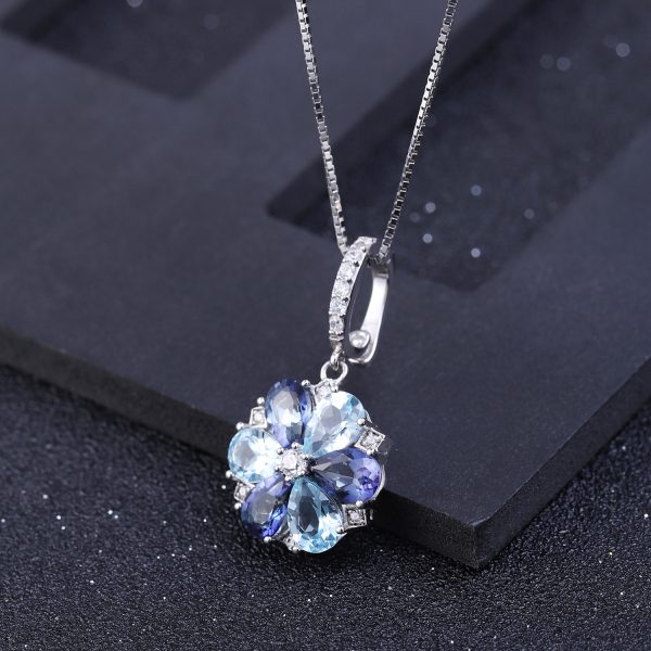 Gemstone Necklace-H009P - 图片 3