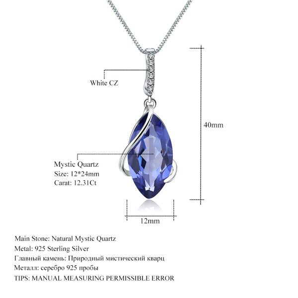 Gemstone Necklace-C498P - 图片 2