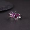 Natural garnet ring-W0831R