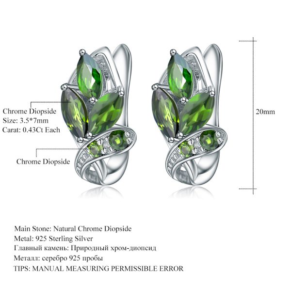 Gemstone Earrings-K110E3 - 图片 5