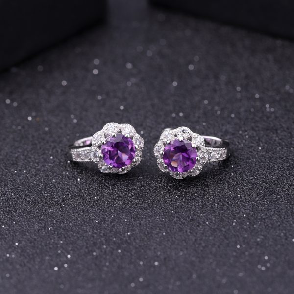 Gemstone Earrings-F0314E3 - 图片 6