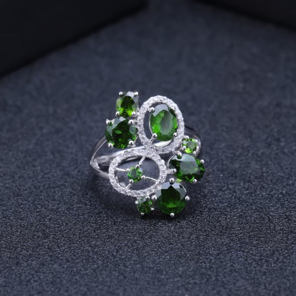 Natural diopside ring- SCY047R - 图片 5
