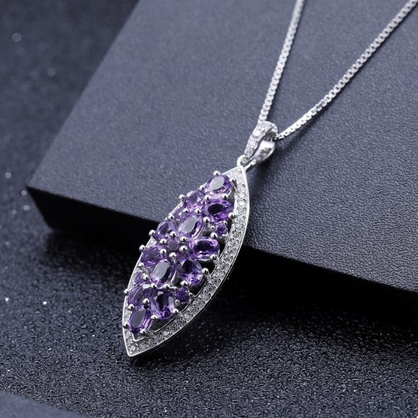 Gemstone Necklace-A3256P - 图片 5