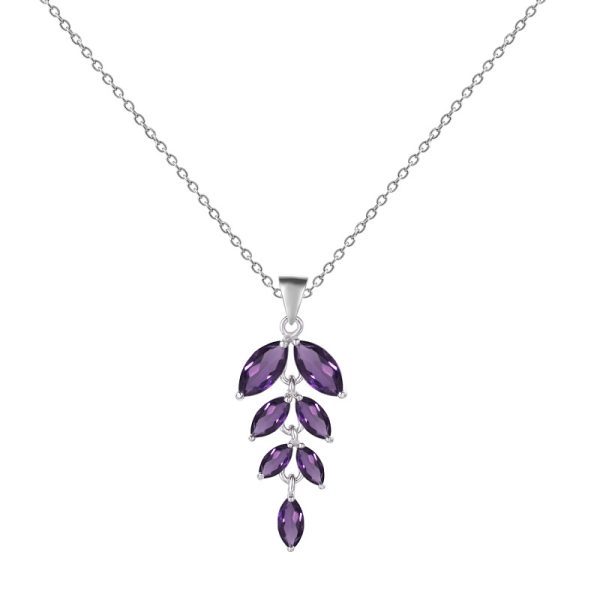 Gemstone Necklace-A910P - 图片 4