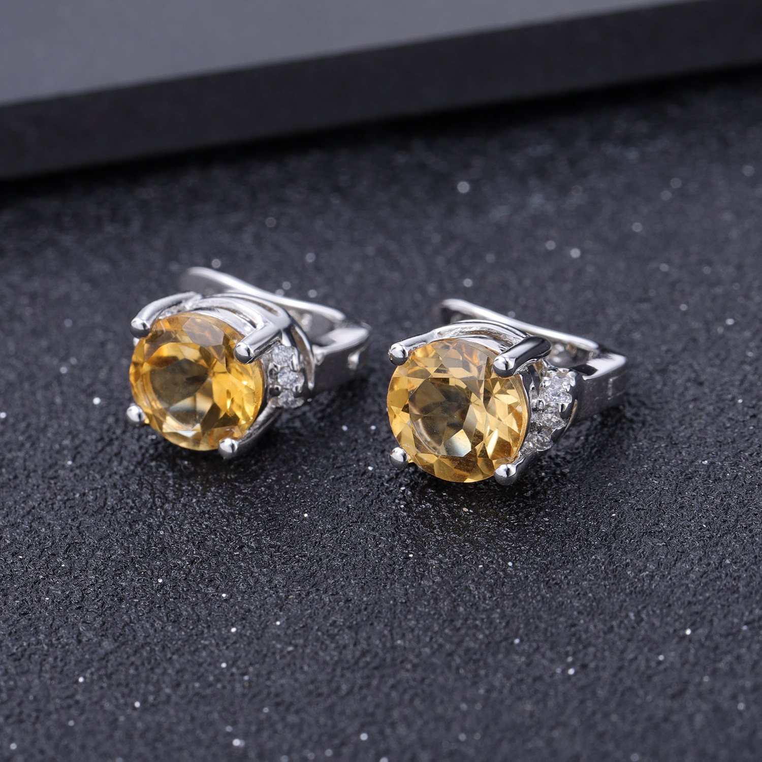Gemstone Earrings-A4092E3 - 图片 6