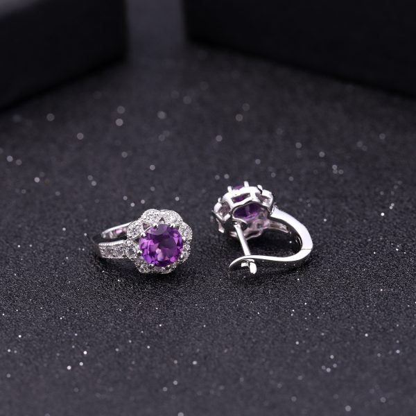 Gemstone Earrings-F0314E3 - 图片 5