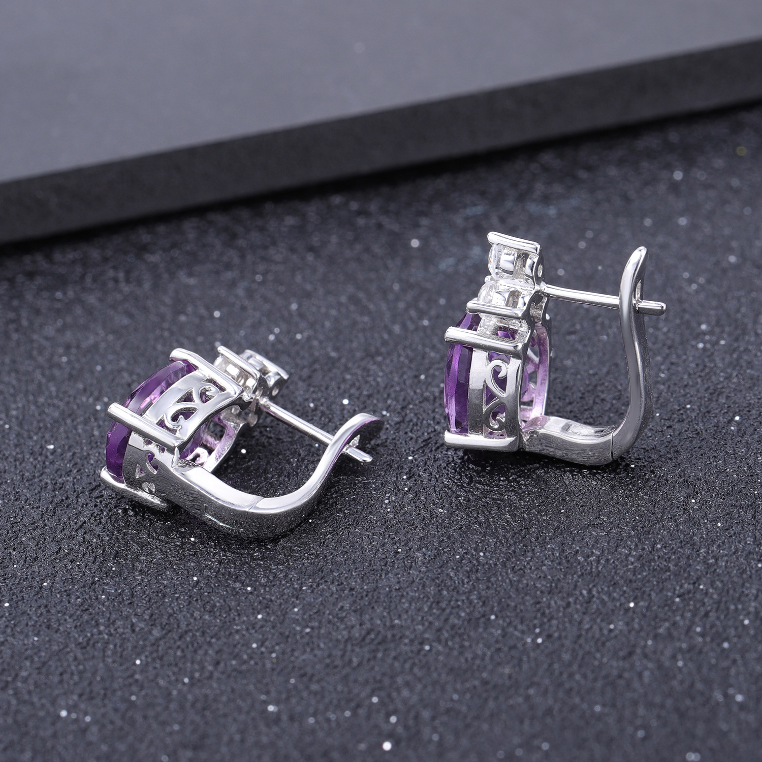 Gemstone Earrings-F0066E3 - 图片 6