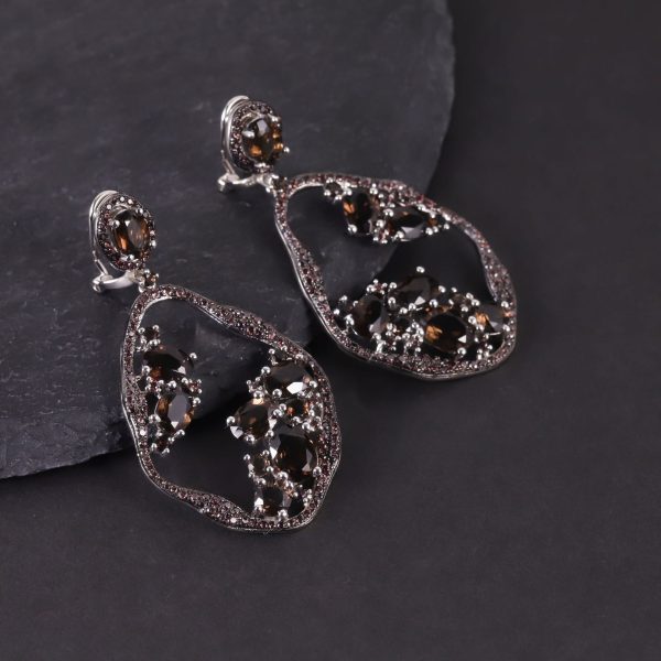 Gemstone Earrings-W0462E - 图片 2