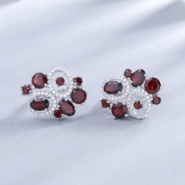 Gemstone Earrings-SCY047E3 - 图片 6