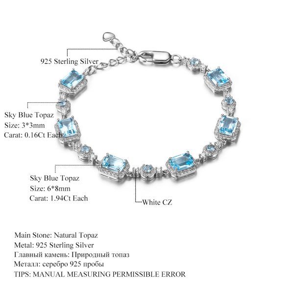 Gemstone Bracelet-F807BMS - 图片 5