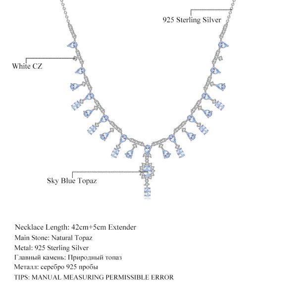 Gemstone Necklace-C8120N - 图片 3