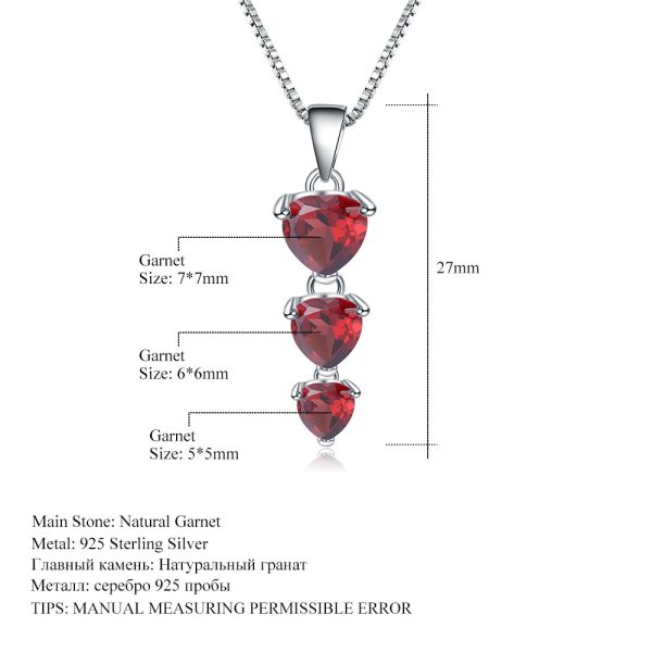 Gemstone Necklace-A086P - 图片 3