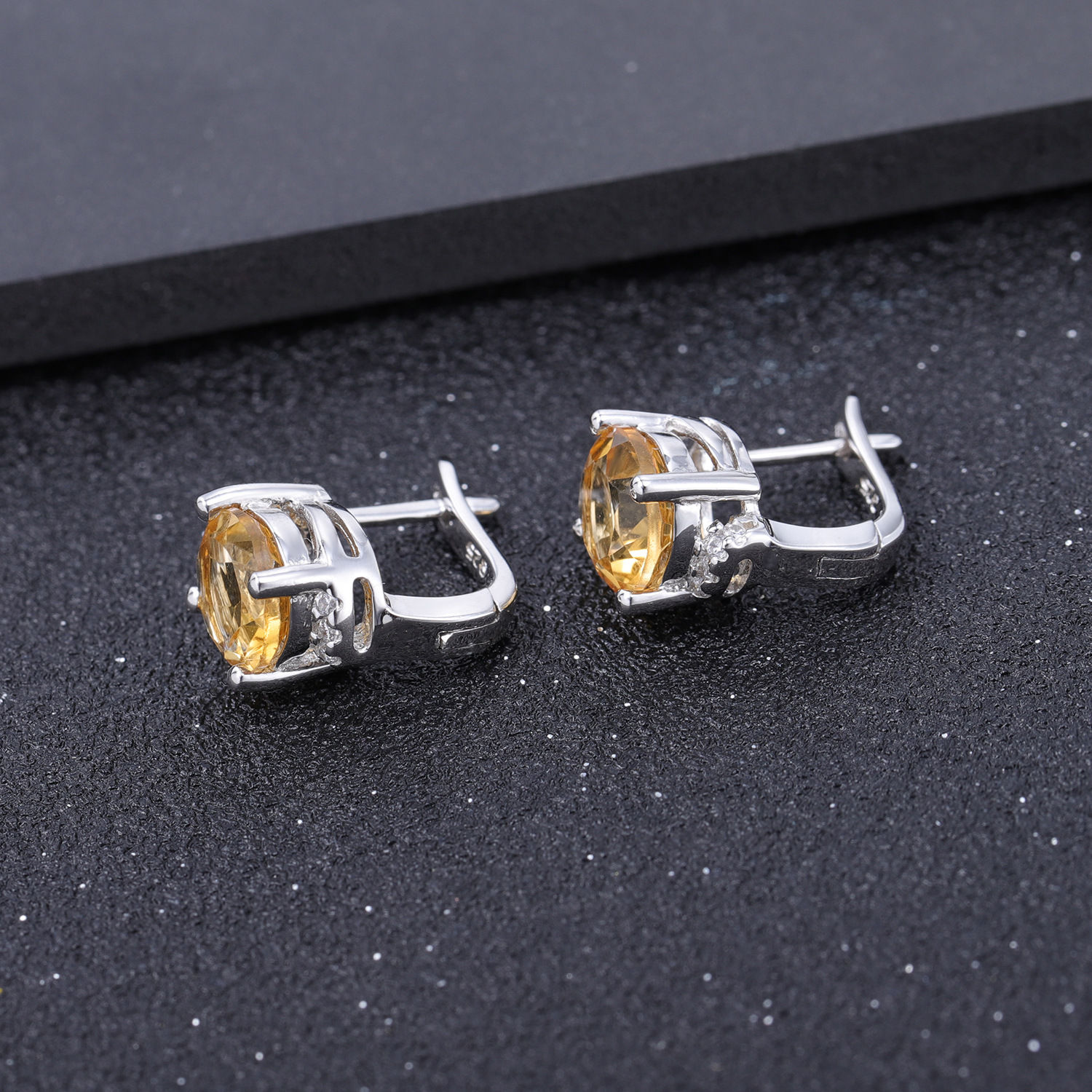 Gemstone Earrings-A4092E3 - 图片 7