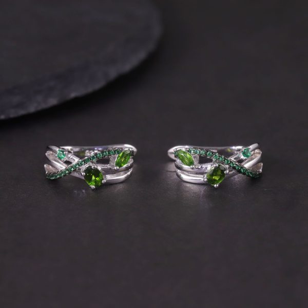 Gemstone Earrings-W0345E - 图片 2