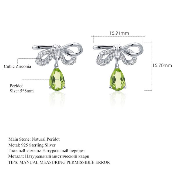 Gemstone Earrings-C8165E - 图片 6