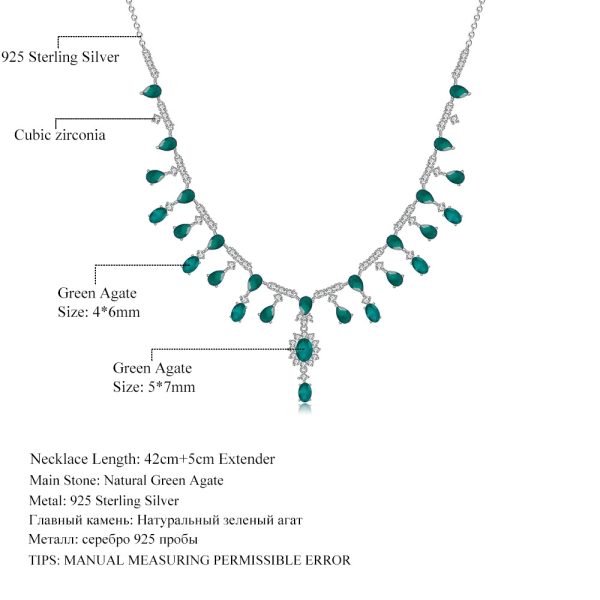 Gemstone Necklace-C8120N - 图片 2