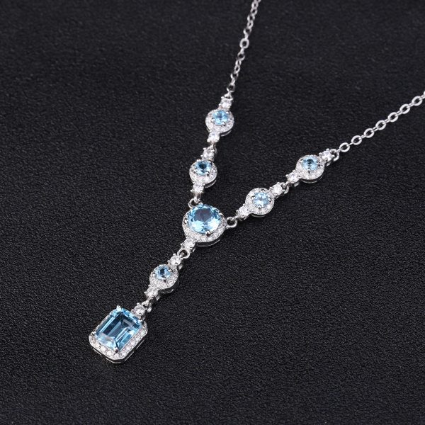 Gemstone Necklace-F807NMS - 图片 7