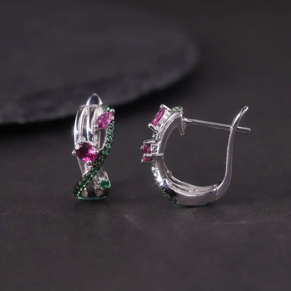 Gemstone Earrings-W0345E