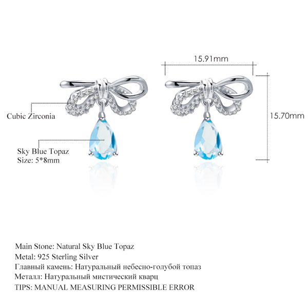 Gemstone Earrings-C8165E - 图片 7