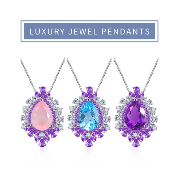 Gemstone Necklace-C9386P-B - 图片 5