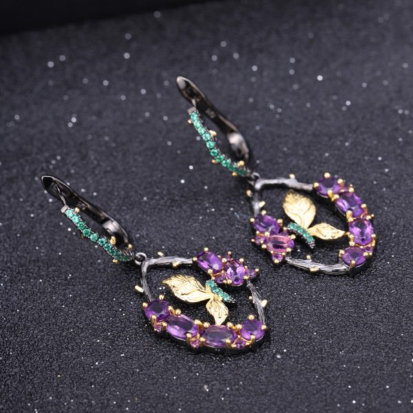 Gemstone Earrings-C7749E - 图片 7