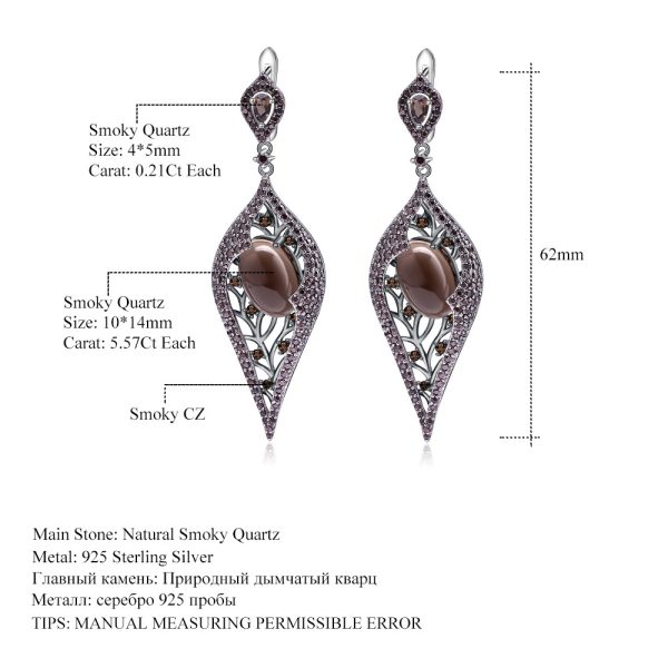 Gemstone Earrings-W0472E - 图片 2