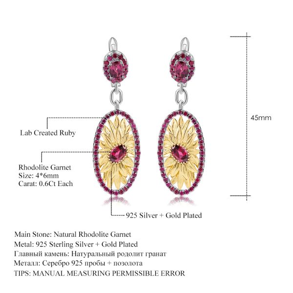 Gemstone Earrings-C7612E - 图片 2