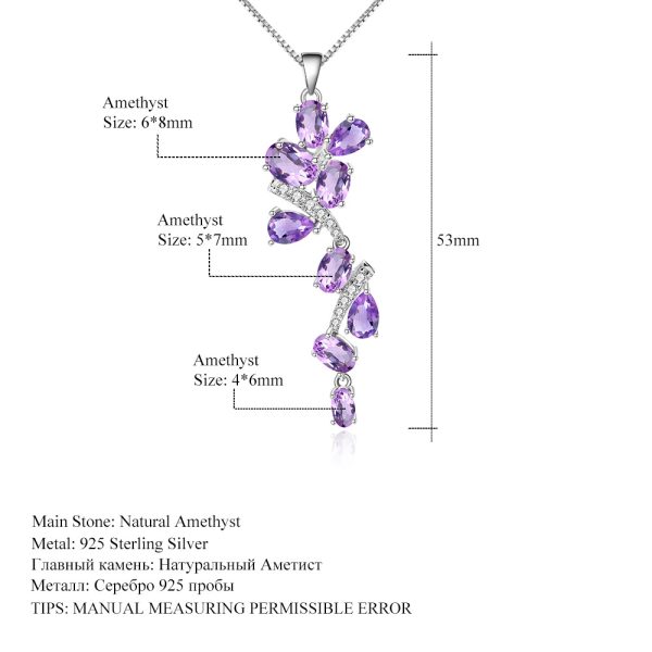 Gemstone Necklace-A800PMAM - 图片 2