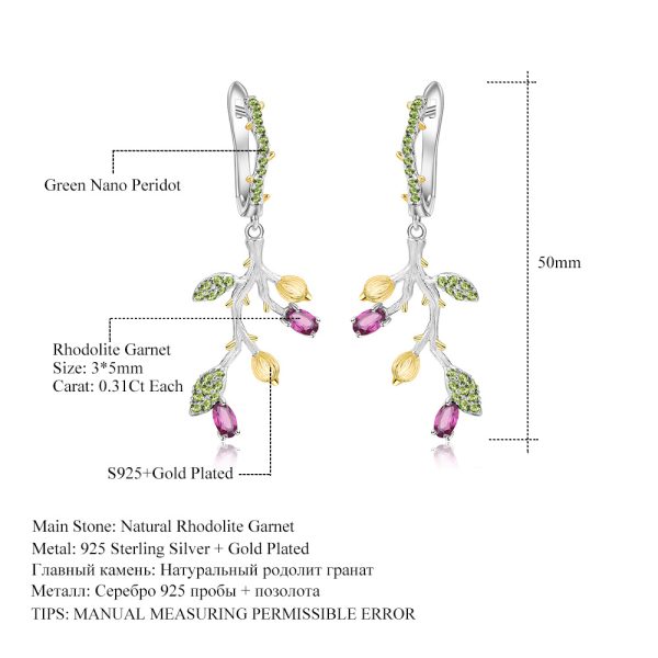 Gemstone Earrings-C7633E-1 - 图片 2