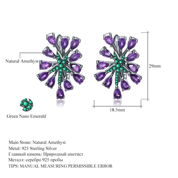 Gemstone Earrings-C4830E3 - 图片 2