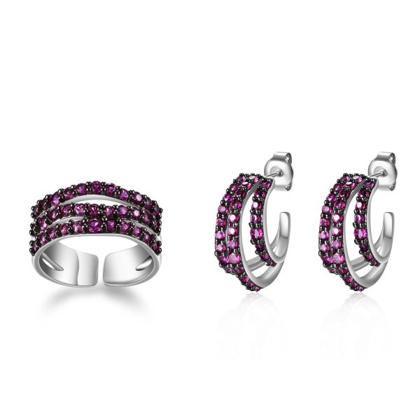 Gemstone Earrings-C8965E-b - 图片 3