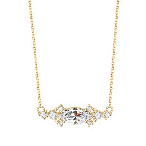 Gemstone Necklace-  OL1025NCZW-H