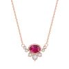 Gemstone Necklace- OL0893NC5-R