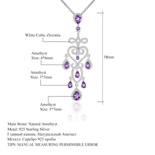 Gemstone Necklace-C3087P - 图片 2