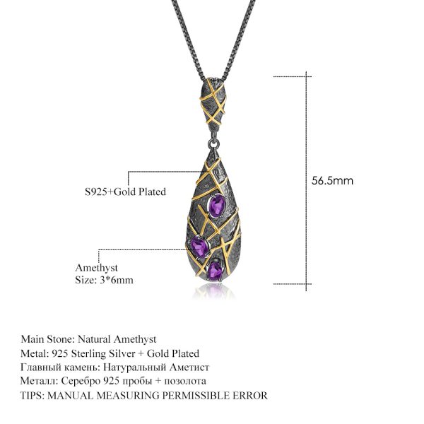 Gemstone Necklace-C7880P - 图片 5