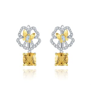 Gemstone Earrings-C8229E