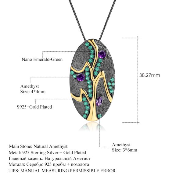 Gemstone Necklace-C7616P - 图片 2