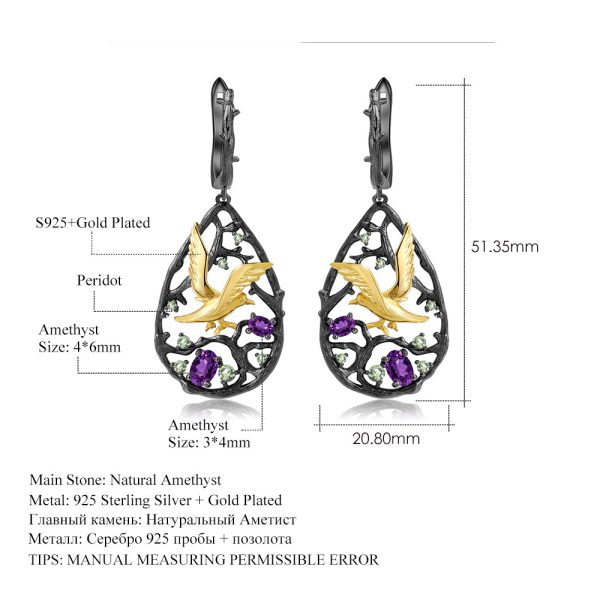 Gemstone Earrings-C7930E - 图片 4