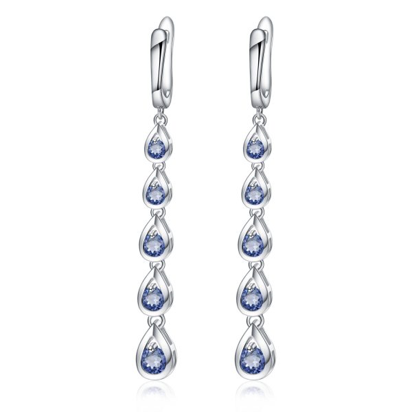 Gemstone Earrings-C1028E - 图片 3