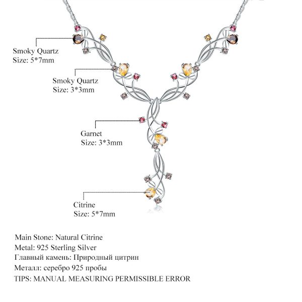 Gemstone Necklace-K004N - 图片 5