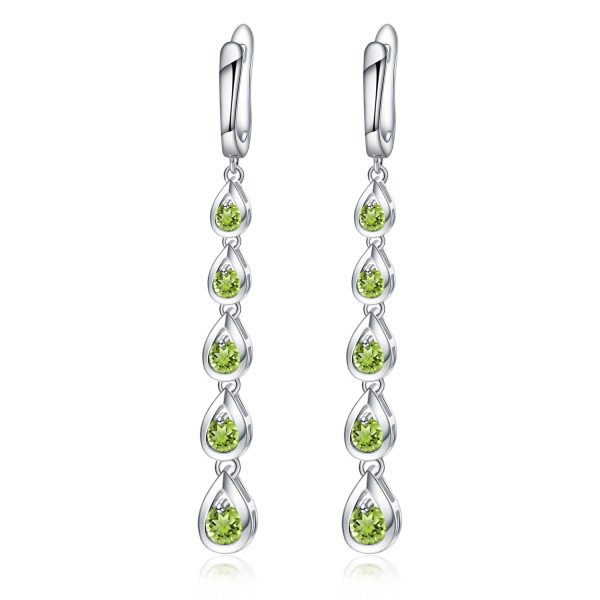 Gemstone Earrings-C1028E - 图片 2
