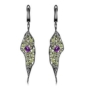 Gemstone Earrings-C4629E