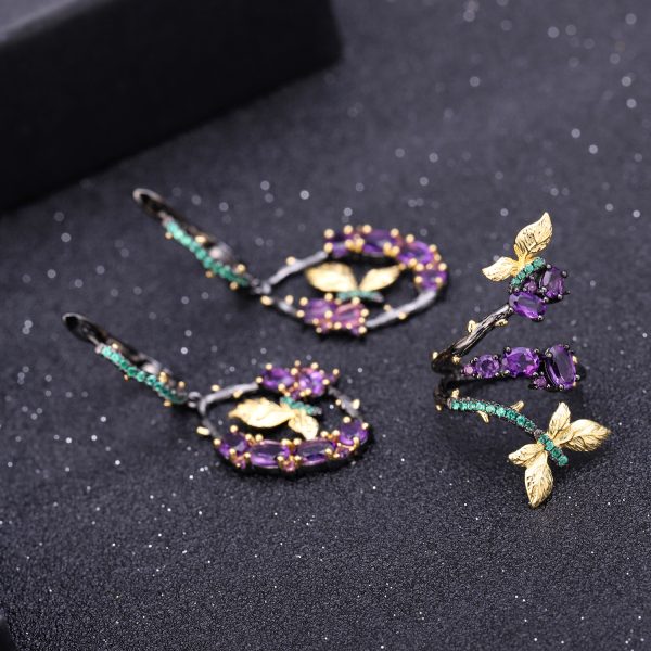 Gemstone Earrings-C7749E - 图片 6