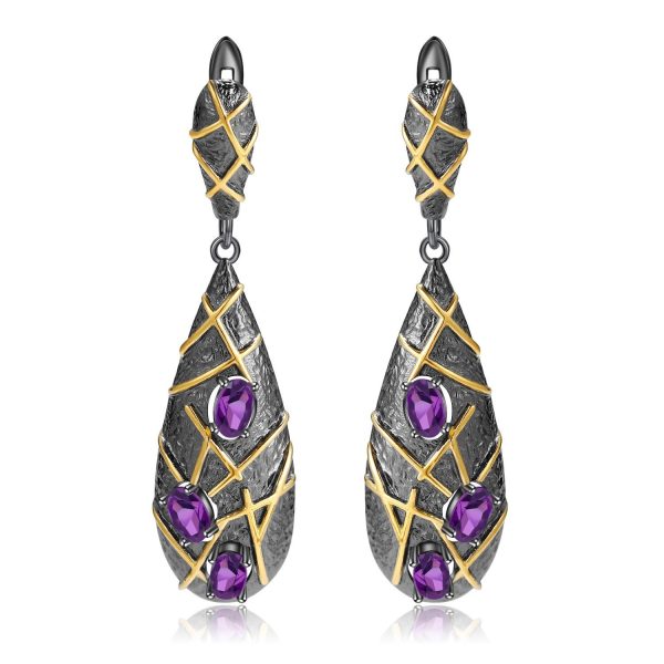 Gemstone Earrings-C7880E