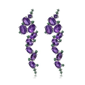 Gemstone Earrings-C4641E