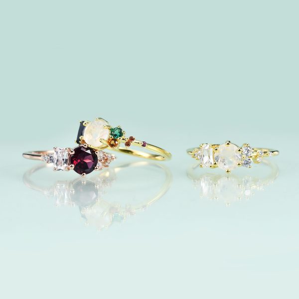 Gemstone Rings- OL1004RRD-R - 图片 3