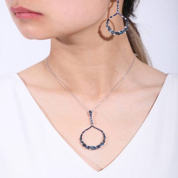 Gemstone Necklace-W0490P - 图片 3
