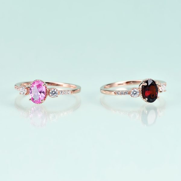 Gemstone Rings-  OL0905RGA-R - 图片 4
